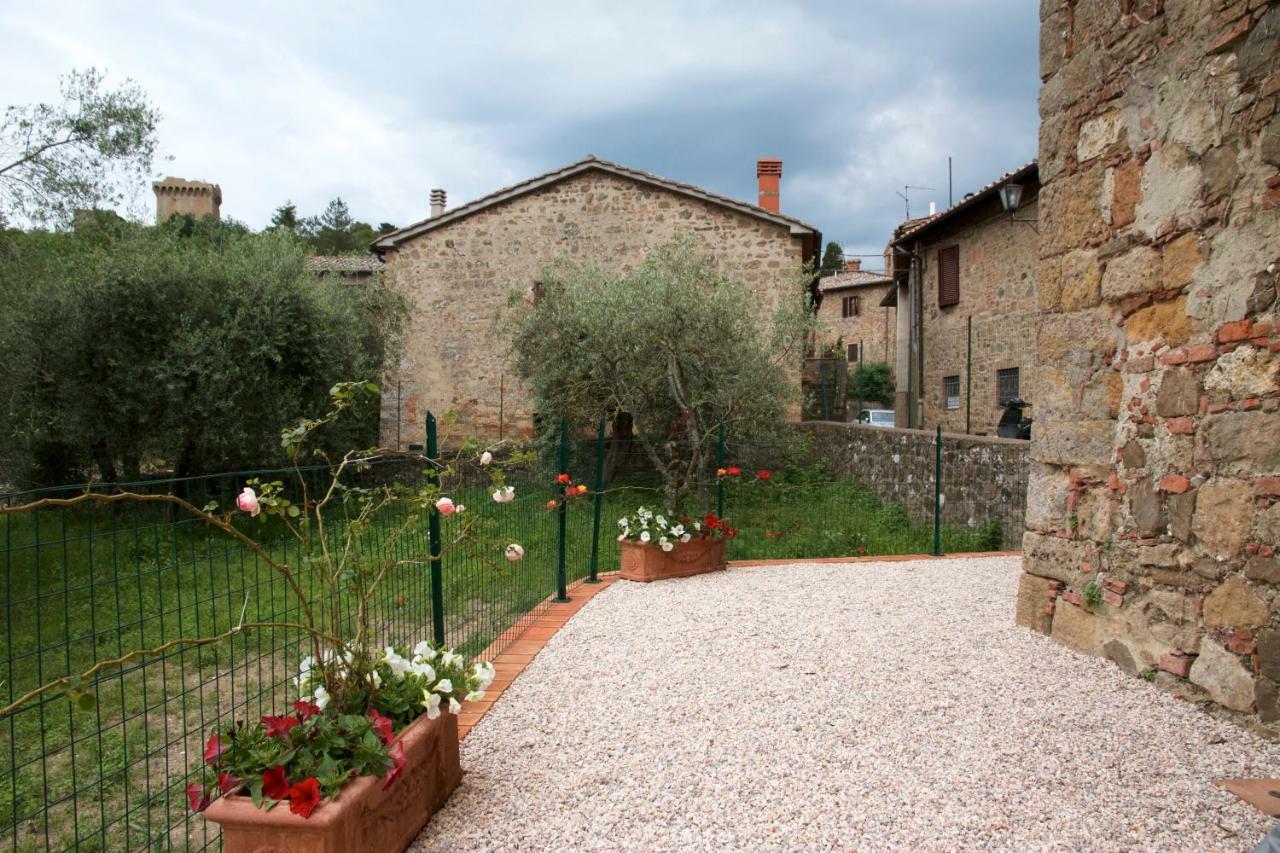 Torre Appartamento Con Vista Monticchiello Exteriör bild
